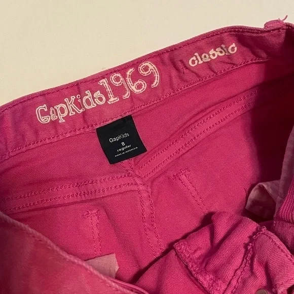 Gap Classic Pink Jean Shorts Size 8 Girls - Picture 1 of 6